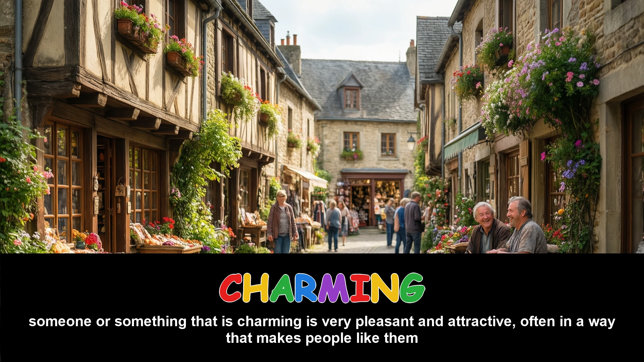 English Illustration for charming